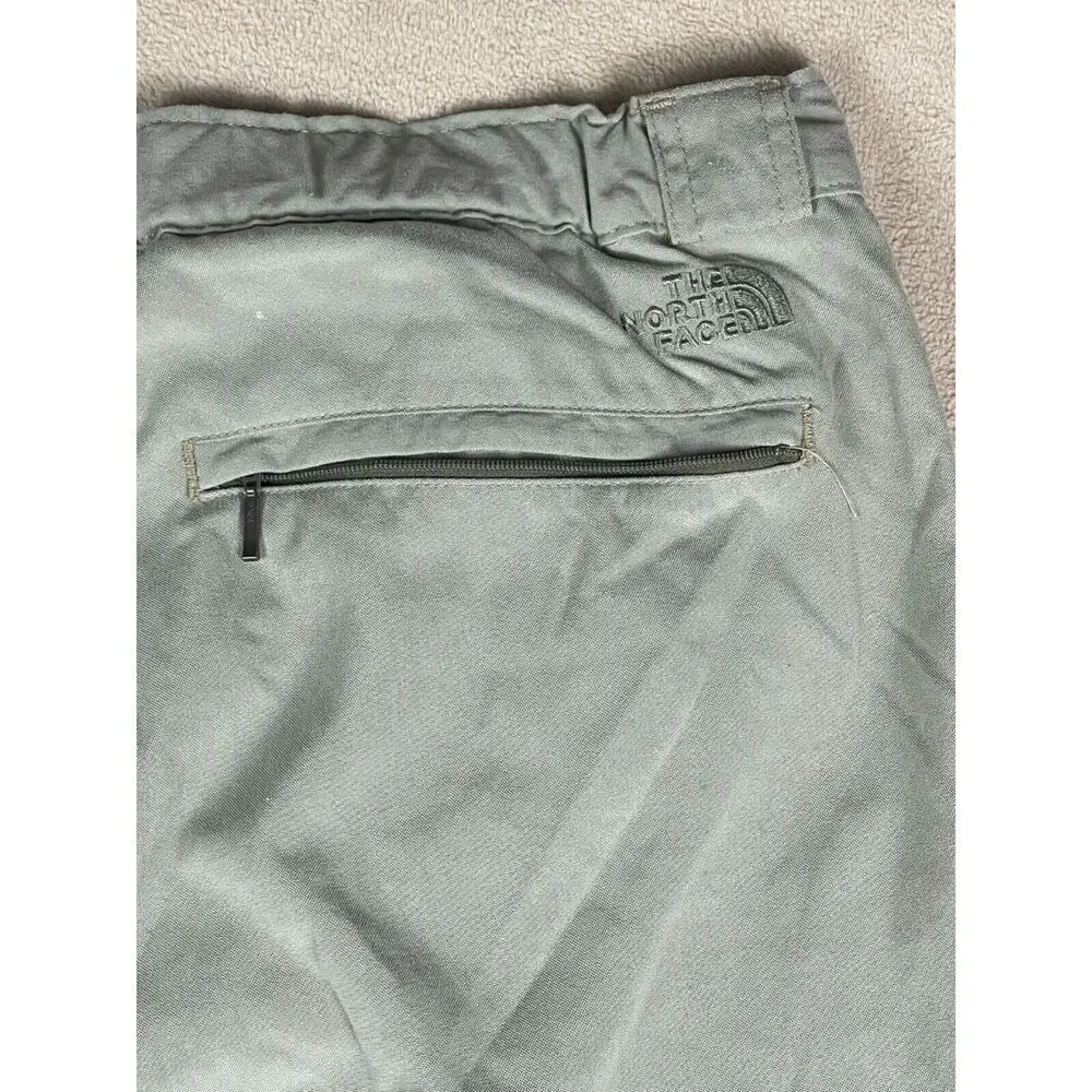 The North Face Pants Mens L Green Straight Leg Relaxed Fit Light Mid Rise Zipper